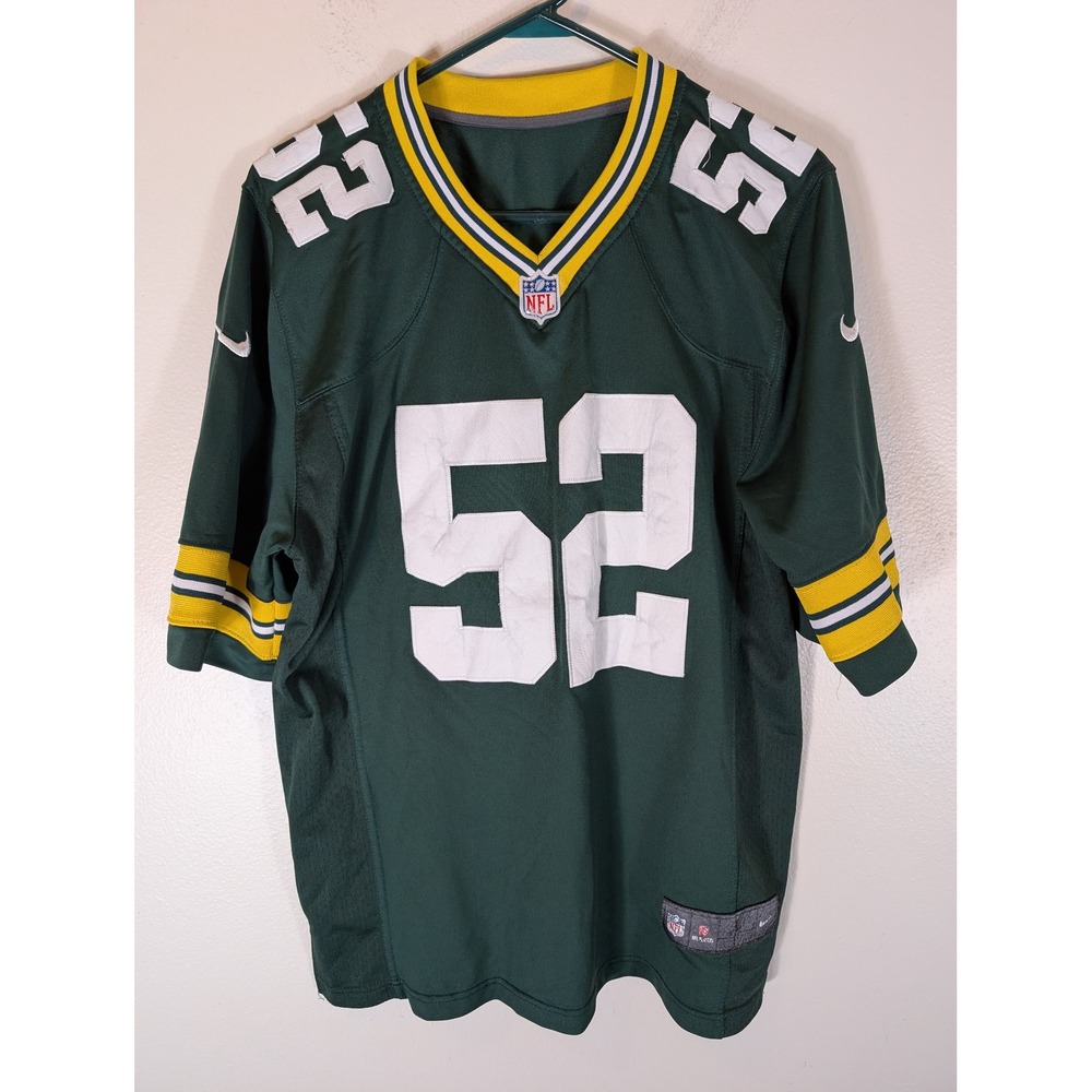 Nike Clay Matthews Men's L Green Bay Packers Jersey Green NFL Football